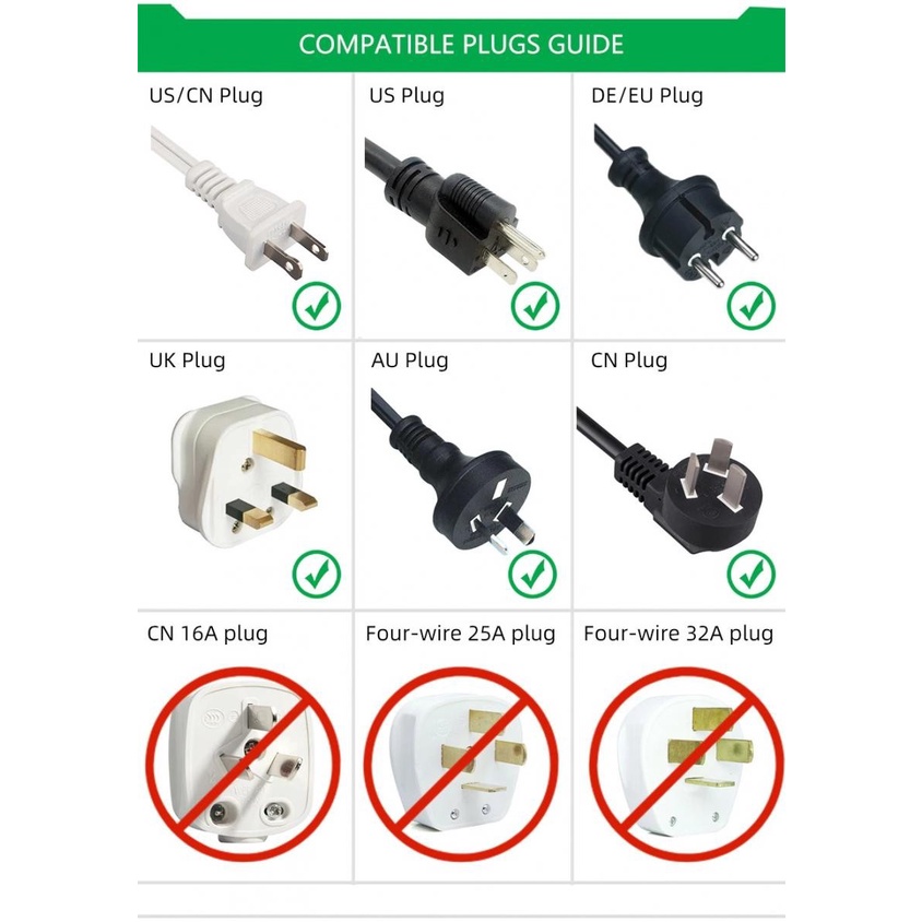 Stop Kontak Travel Adapter AU US UK to EU Plug 16A Universal Adaptor