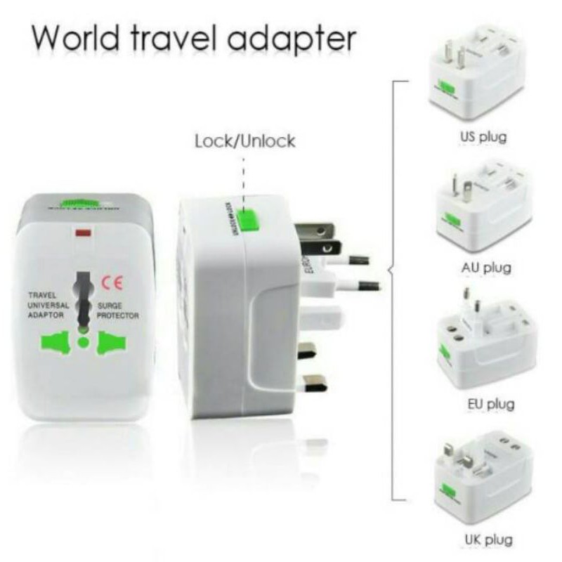 Adaptor Internasional - Universal Adapter Charger Traveller Travelling