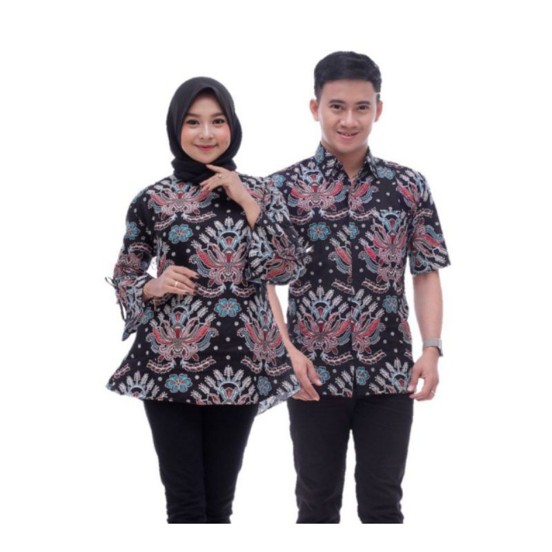 baju Couple batik atasan wanita batik kantor size M.L.XL.XXL ori goedank store batik Pekalongan