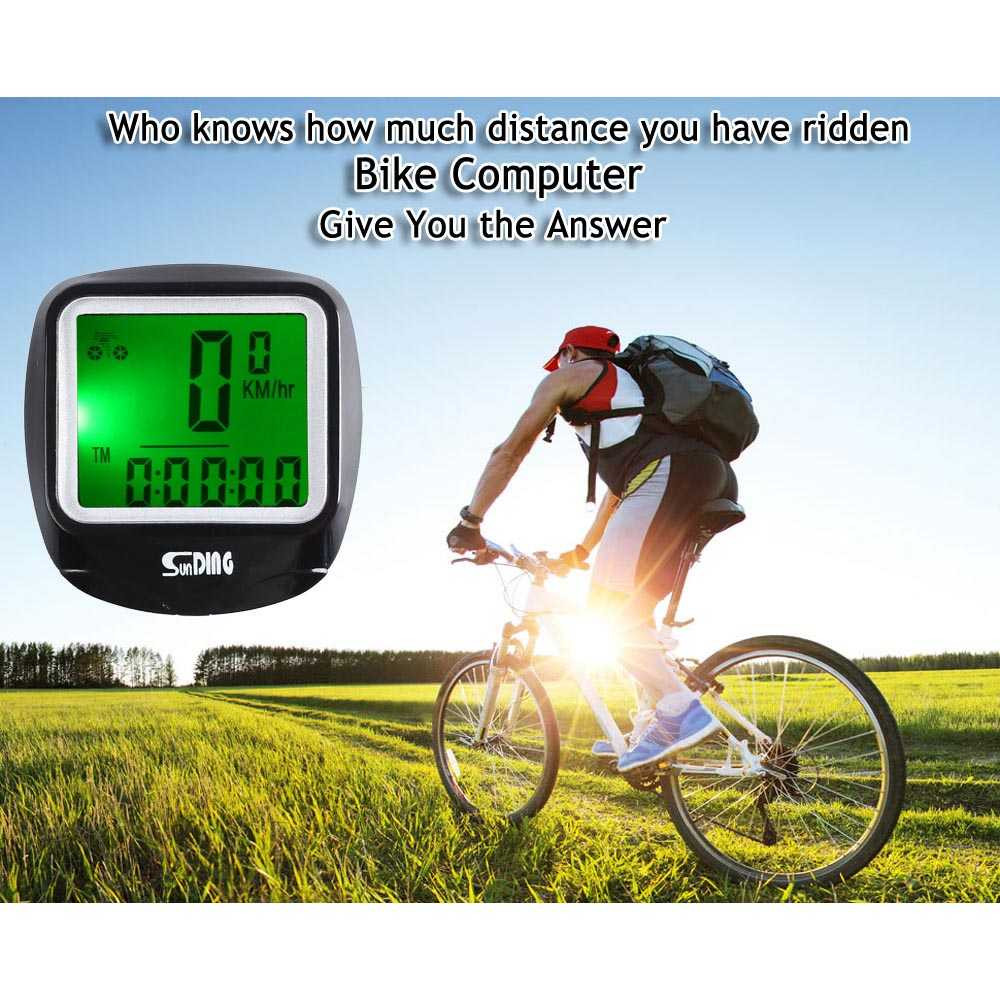 SUNDING Speedometer Monitor Sepeda - SD-568AE