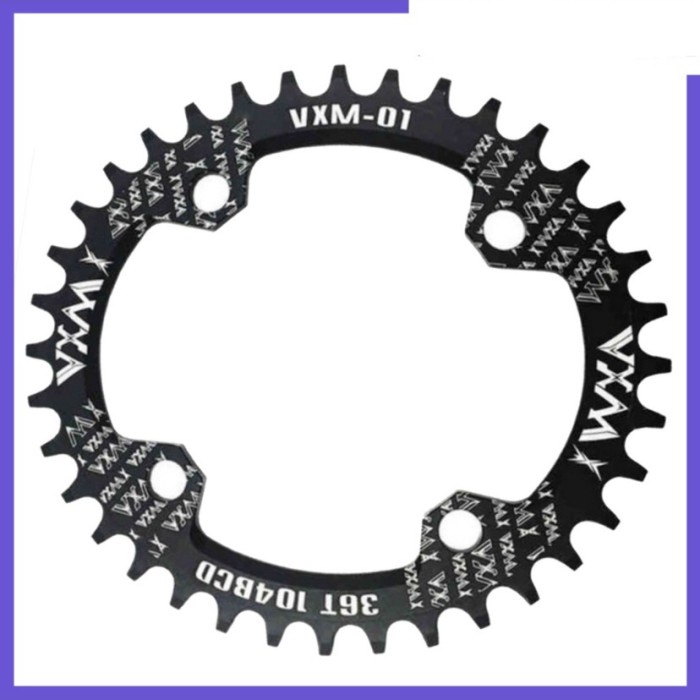 Chainring OVAL VXM Narrow wide 32T 34T 36T 38T BCD 104 mm Alloy CNC