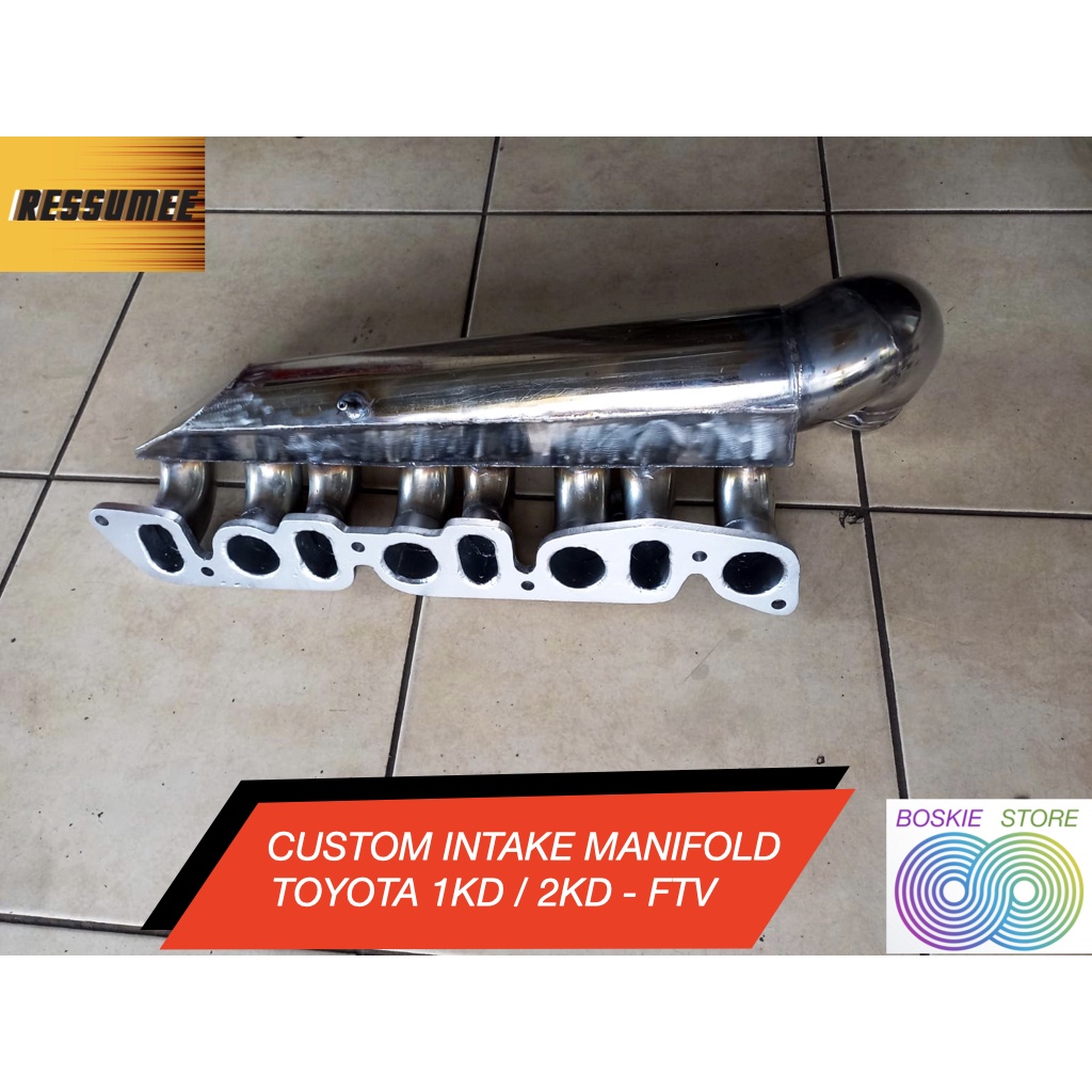 Custom Intake Manifold Toyota Fortuner Hilux Innova Diesel 2KD 1KD FTV