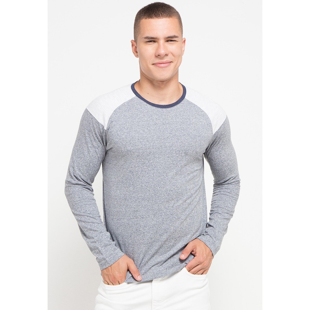 CressidaThe Next Level - Kaos T-shirt Longsleeve Slim Grey - A027A