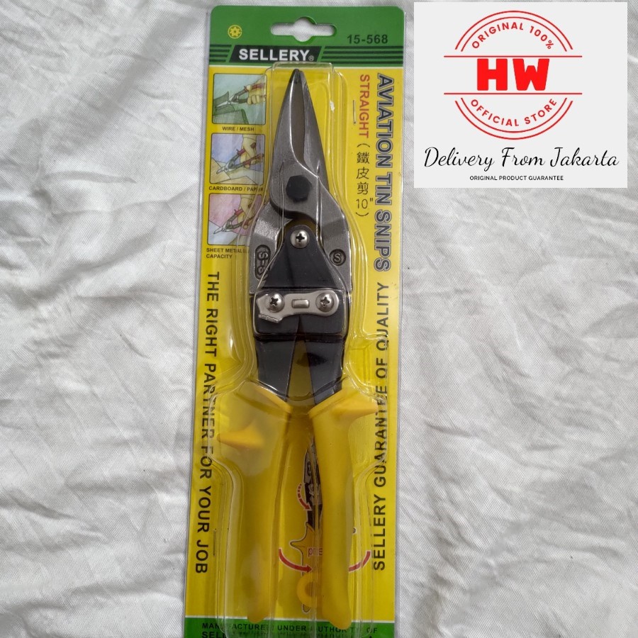 AVIATION TIN SNIP HOLLOW GUNTING SENG BAJA RINGAN LURUS 15-568 SELLERY