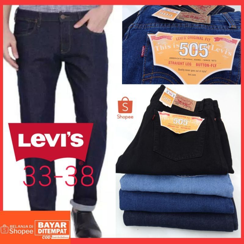 celana jeans panjang pria reguler