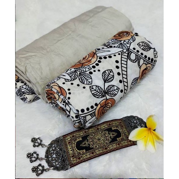 MUKENA RUKUH DEWASA JUMBO BAHAN KATUN RAYON PUTIH