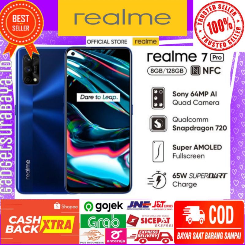 Realme 7 Pro New Ram 8GB Internal 128GB Garansi Resmi 1 Tahun