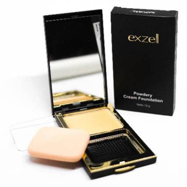 exzell powdery cream foundation 12g