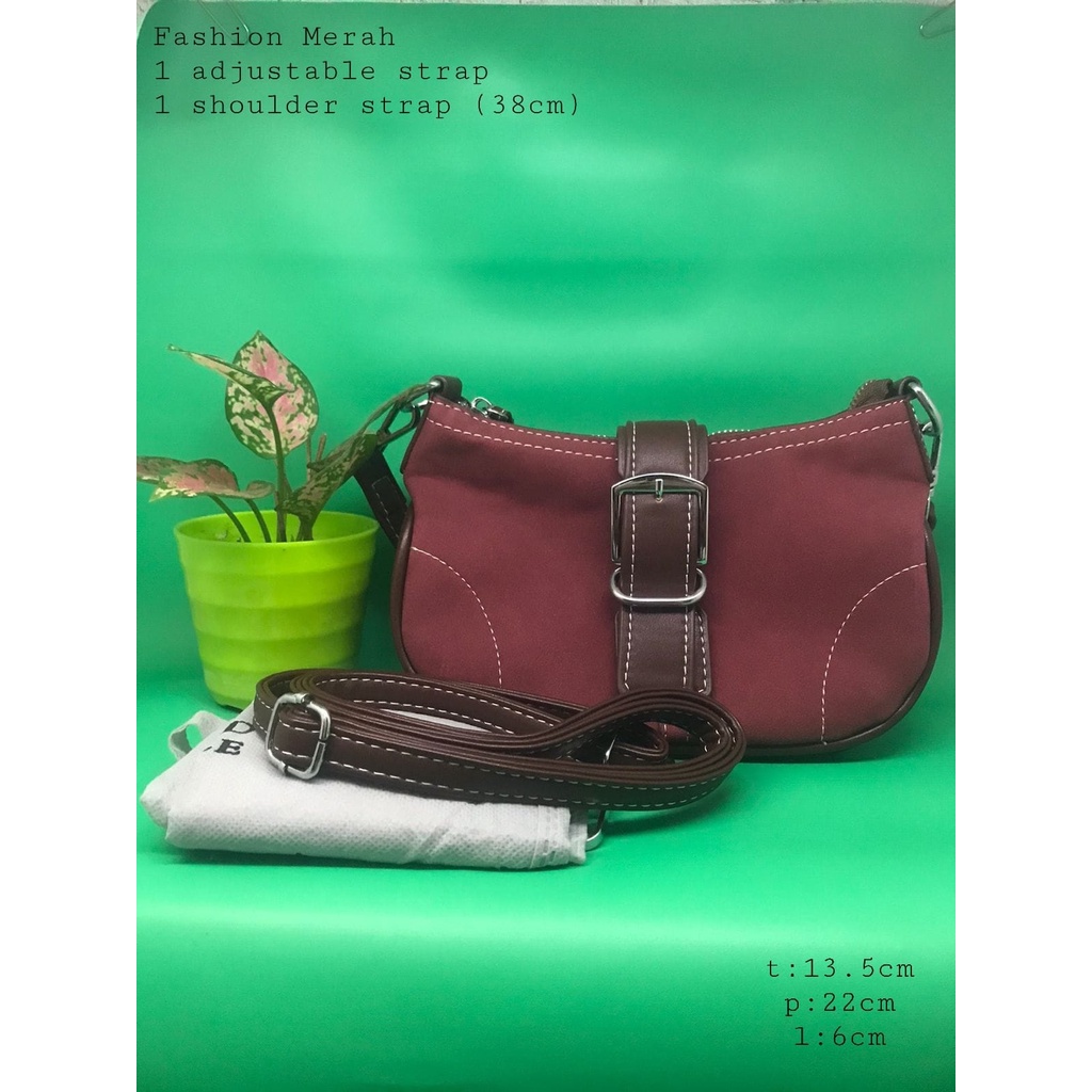 Tas Fashion Merah Import
