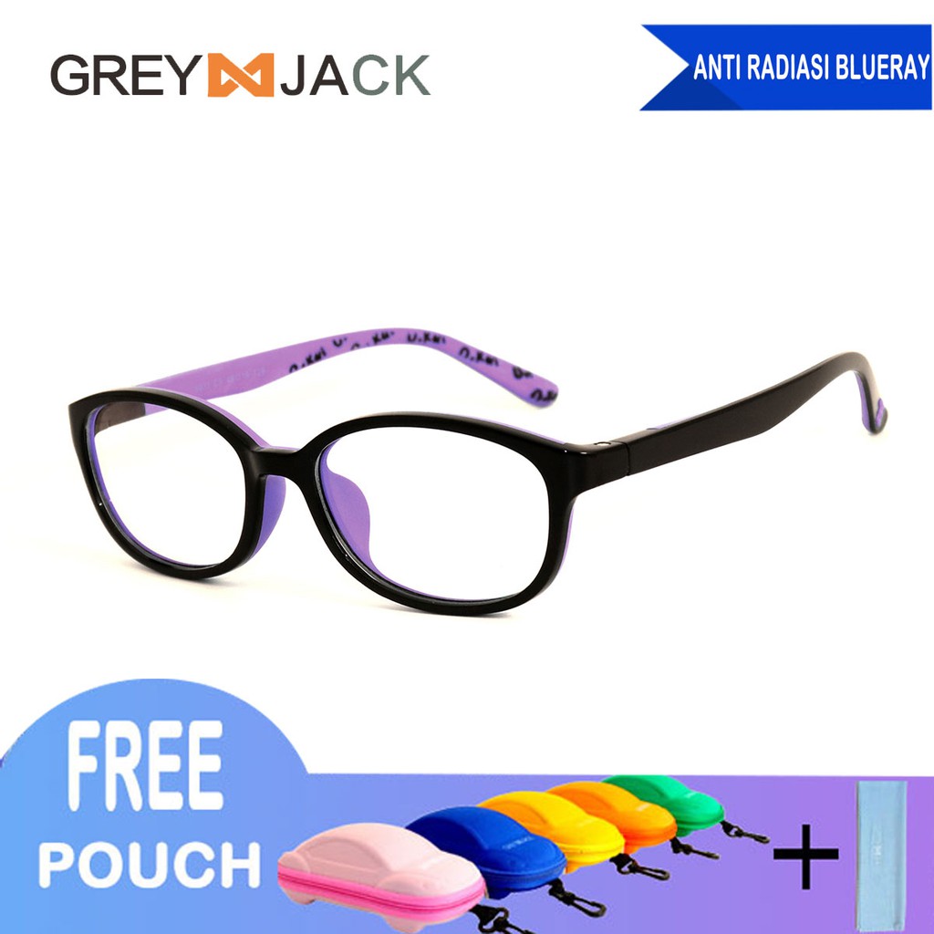 

Grey Jack kacamata anti radiasi anak remaja anti sinar biru TR90 8811