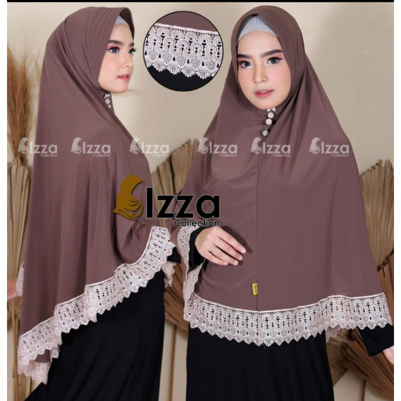 Hijab INSTAN JERSRY KOREA BERGO  RENDA ARAB IZZA COLLECTION
