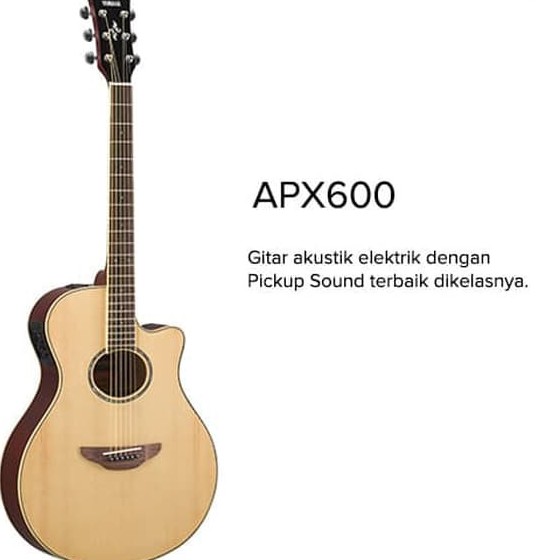 Gitar Akustik Elektrik Yamaha APX600 / APX 600 - Putih