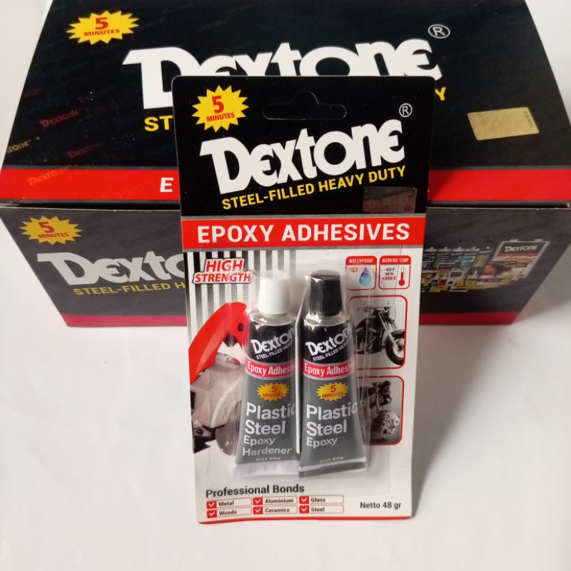 

LEM BESI CAMPUR EPOXY DEXTONE 48 GRAM