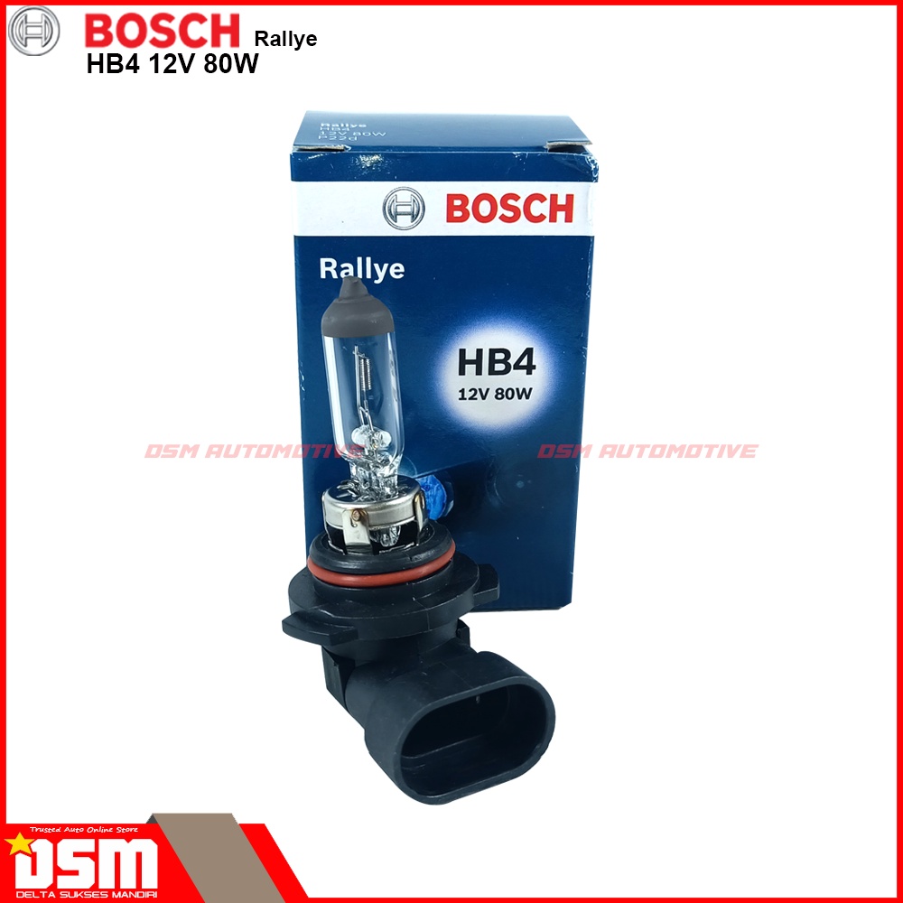 BOSCH Rallye Lampu Mobil HB4 9006 12V - 80W / Foglamp Lampu Kabut Bosch Original