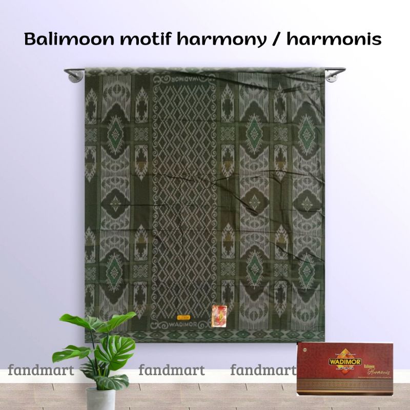SARUNG Tenun WADIMOR Balimoon BARU Motif Harmony / Harmonis Original Pria Dewasa motif Bali premium 
