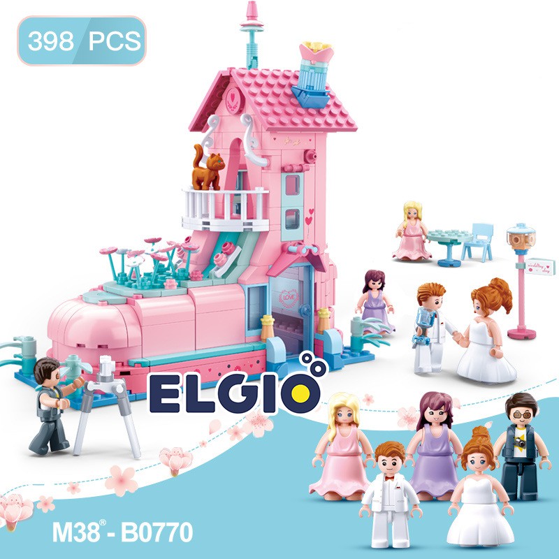 Sluban Bricks Rumah Sepatu Girls Dream Shoe House Block M38 B0770