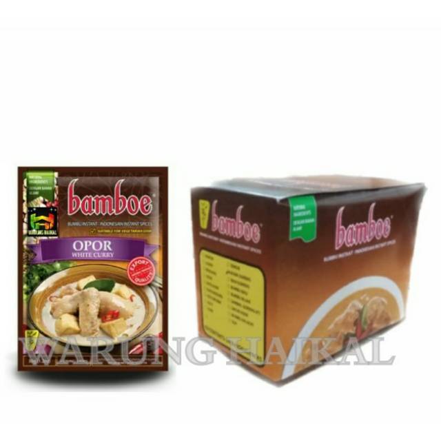 

1BOX (24pcs) BUMBU OPOR BAMBOE - OPOR BUMBU INSTAN - BELI 1BOX LEBIH MENGUNTUNGKAN DARIPADA ECERAN