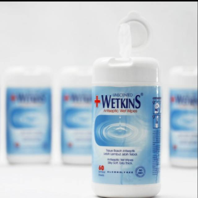 Tissue Basah ANTISEPTIK Wetkins 60s botol