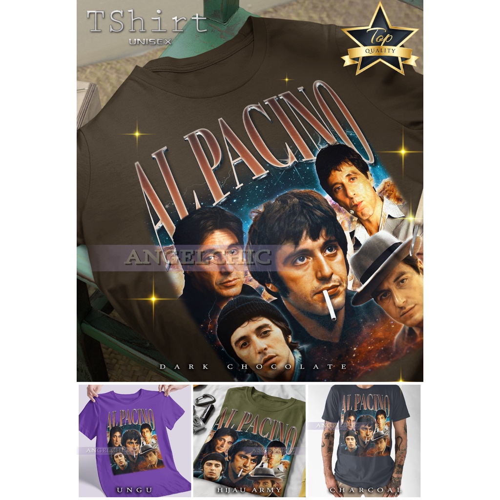 AL PACINO Bootleg Vintage Kaos Unisex Bootleg Tee