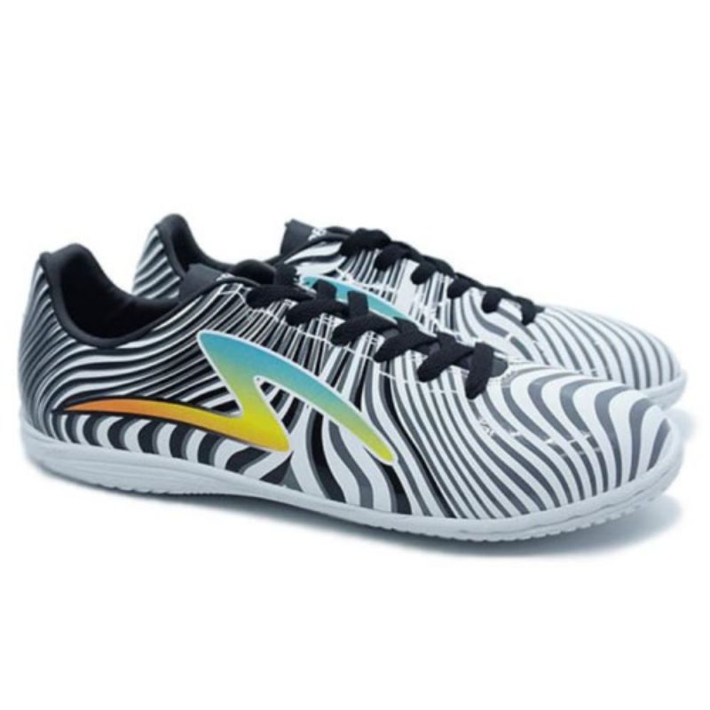 OBRAL 60% Sepatu Futsal Specs Equiferus IN White Specs Zebra murah Acc Lightspeed IN Lama Original