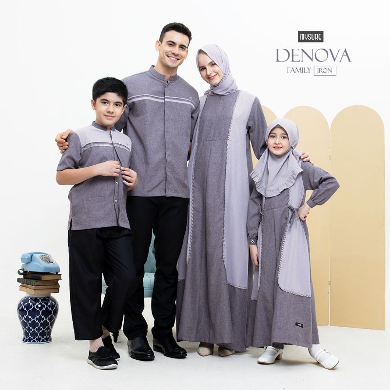 Sarimbit Denova by Mysure Couple Keluarga Model Terbaru Murah Original Best Seller Berkualitas Gamis