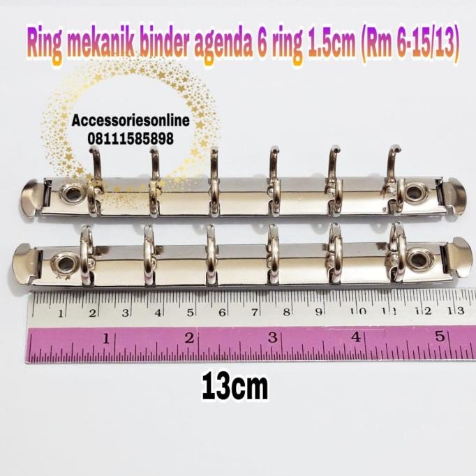 

Ring mekanik binder agenda 6 ring 1.5 cm - 1 pcs