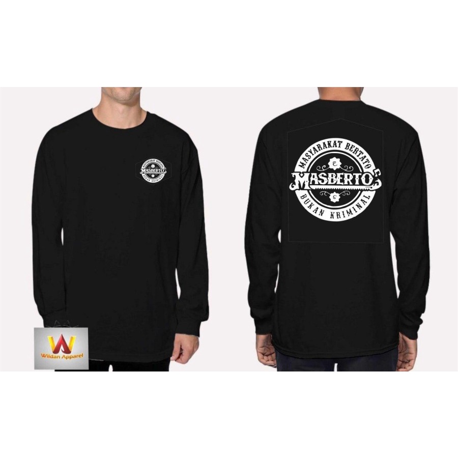KAOS MASBERTO MASYARAKAT BERTATO Jumbo Lengan Panjang