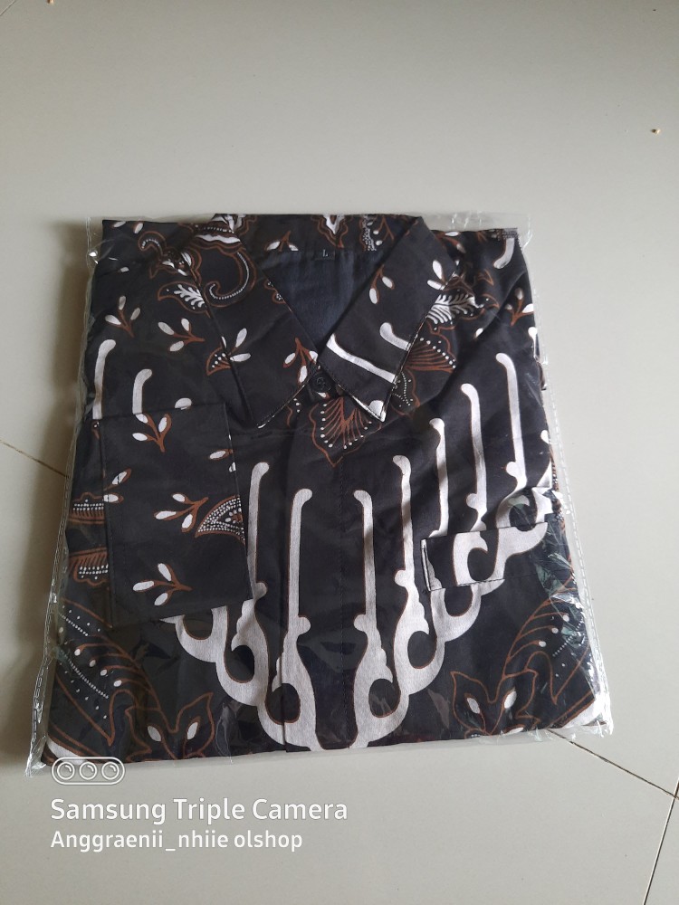 Parang Cendono Sogan Kemeja Batik Pria Slimfit Katun Primisima Full Furing