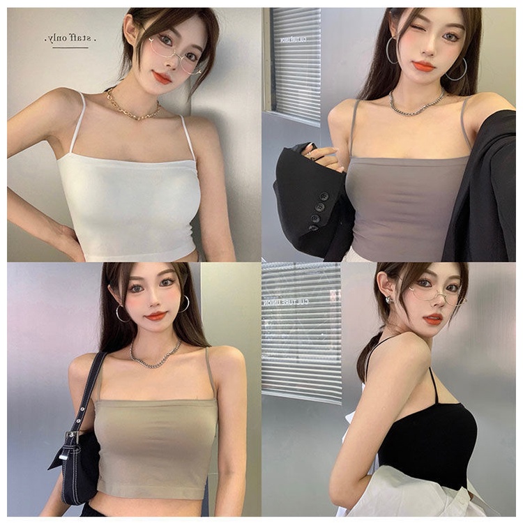 TF TankTop BRA WITH CUP BH SINGLET WANITA IMPORT ATASAN WANITA TERBARU Korean Style