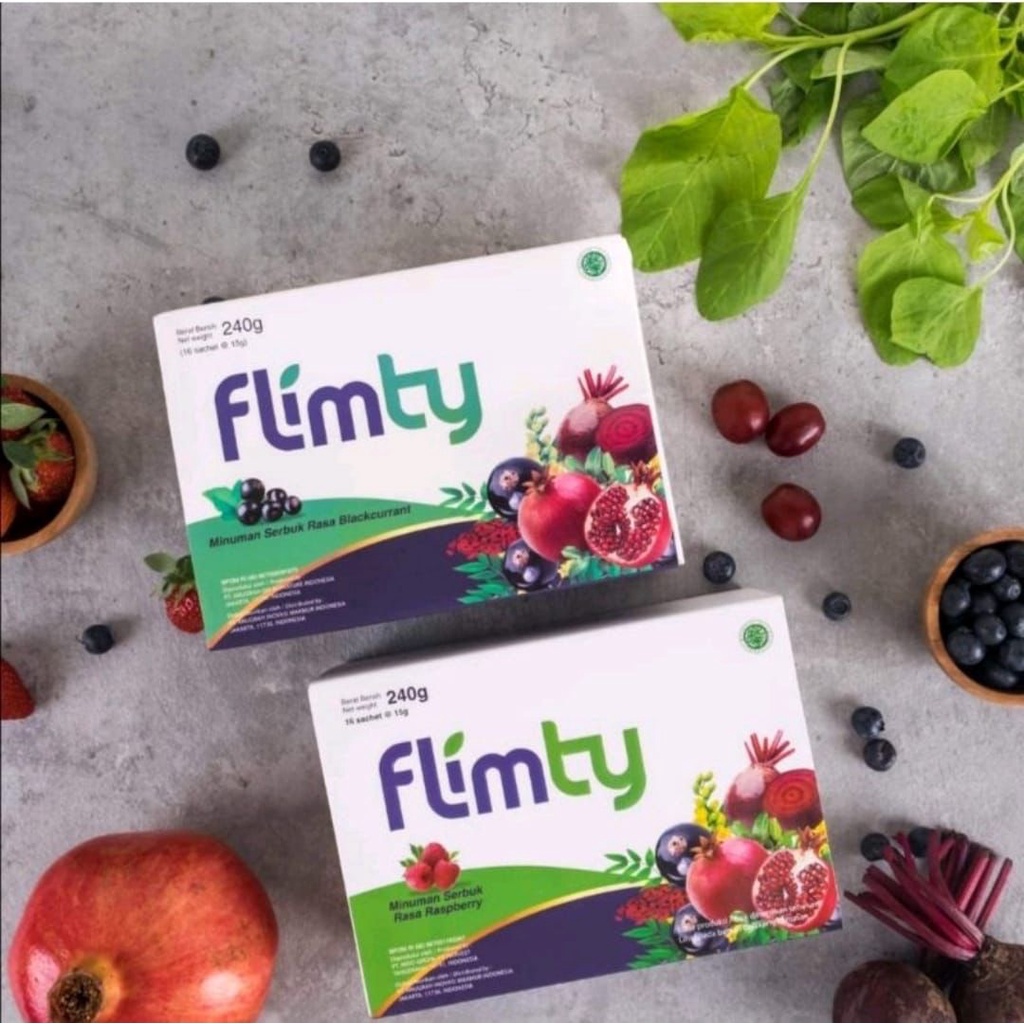 Flimty fiber pelangsing detox//1 box isi 16 sachet