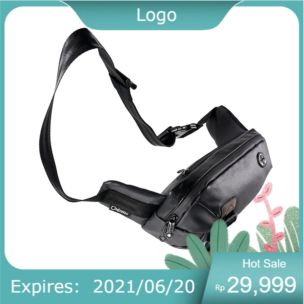 Onixers ASSEN Waistbag Selempang Pria Waterproof