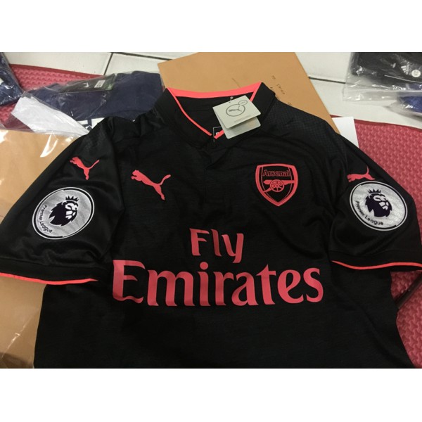 new JERSEY BAJU BOLA ARSENAL 3RD 2017/2018 FULL PATCH EPL GRADE ORI MURAH