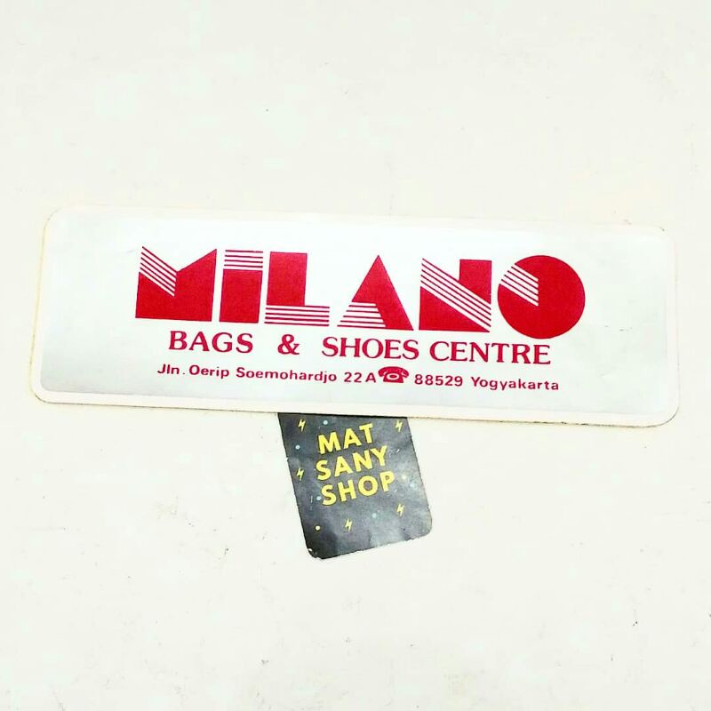 

STIKER STICKER GAMBAR TEMPEL JADUL LAWAS VINTAGE MILANO BAGS AND SHOES CENTRE