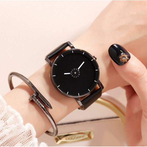 ✅Grosir Jam Senen - Jam Tangan Unisex Kulit Strap Korea