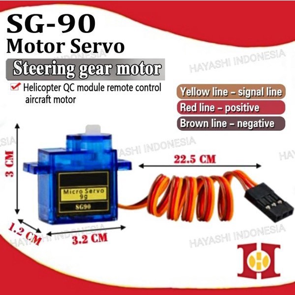 Motor Micro Mini Servo Tower Pro SG90 SG-90 9G Arduino Plastic Bearing