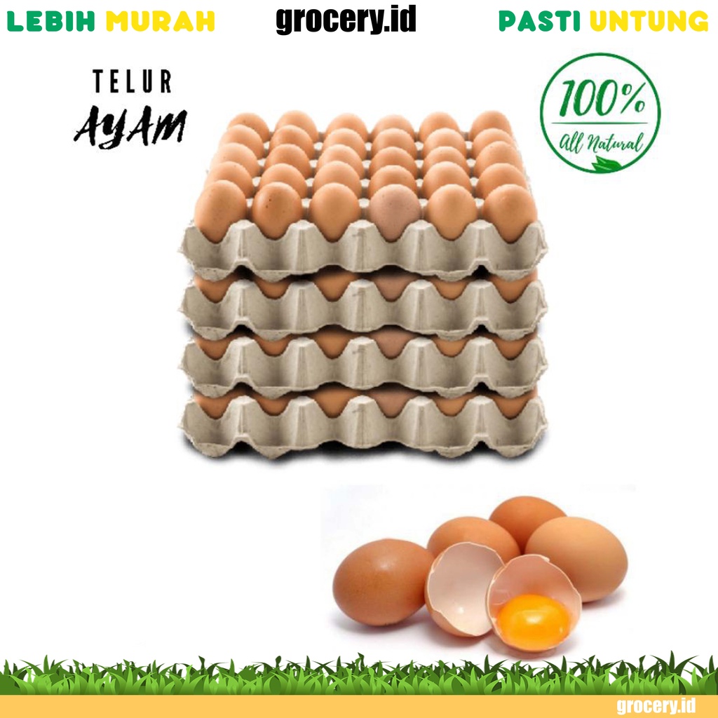 

Telur Ayam 1 kg Negeri Segar Grosir / telor fresh / KG (kurang lebih 15-17 butir) murah