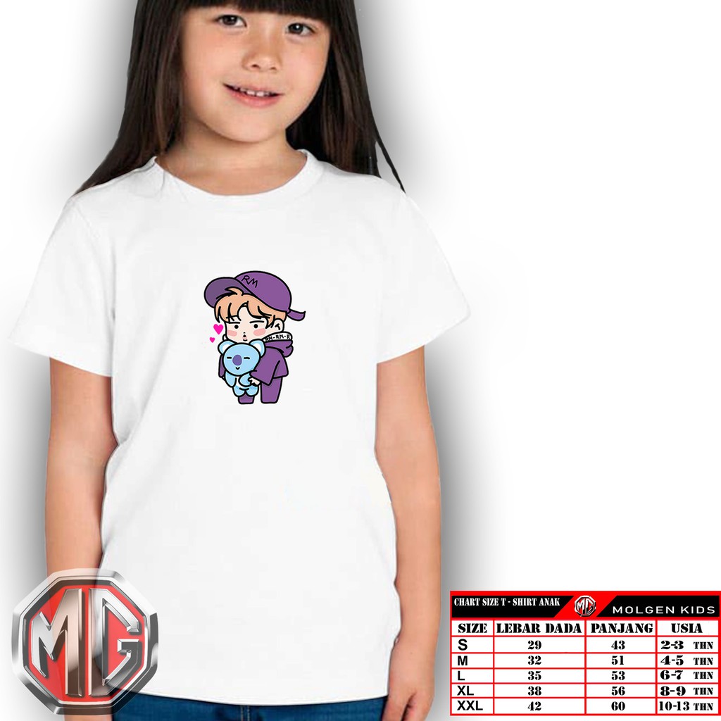 Koya-RM/Kaos Anak BTS/Kaos Anak BT21/Baju Anak BTS/Baju Anak BT2/BTS