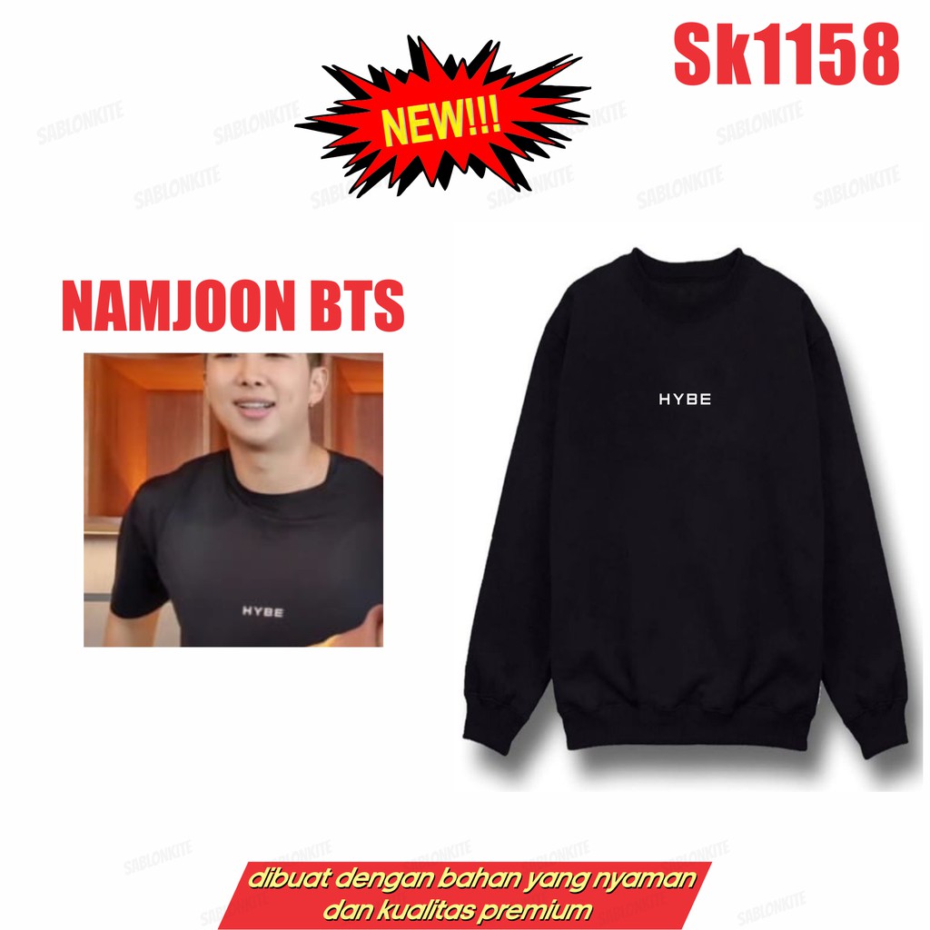 MURAH!!!HOODIE SWEATER KPOP NAMJOOM RM HYBE TENGAH SK1158 UNISEX