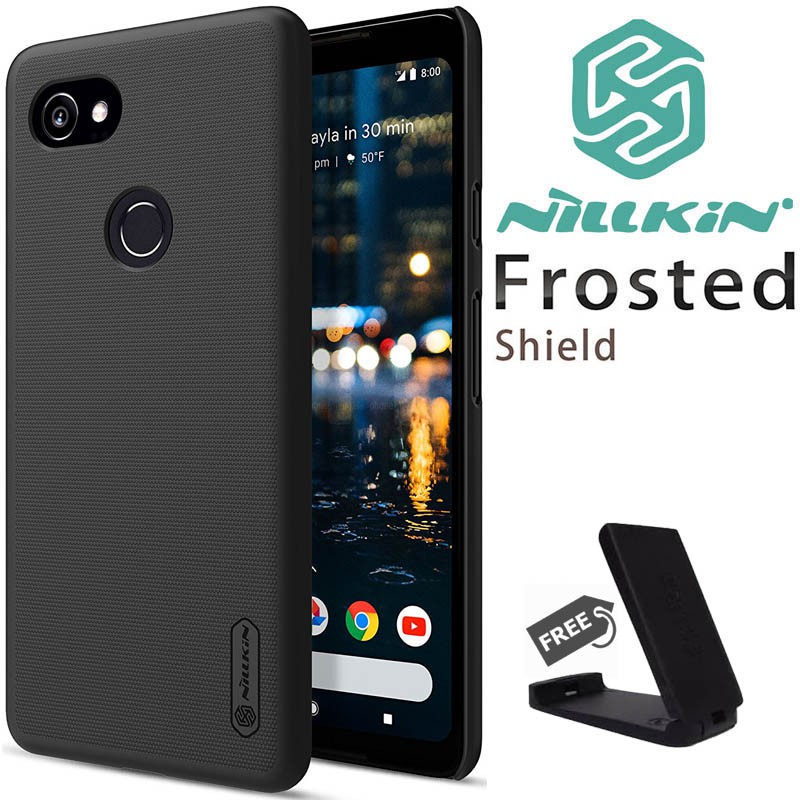 Nillkin Hard Case Google Pixel 2 XL - Frosted Shield Black Casing Original Cover Hitam