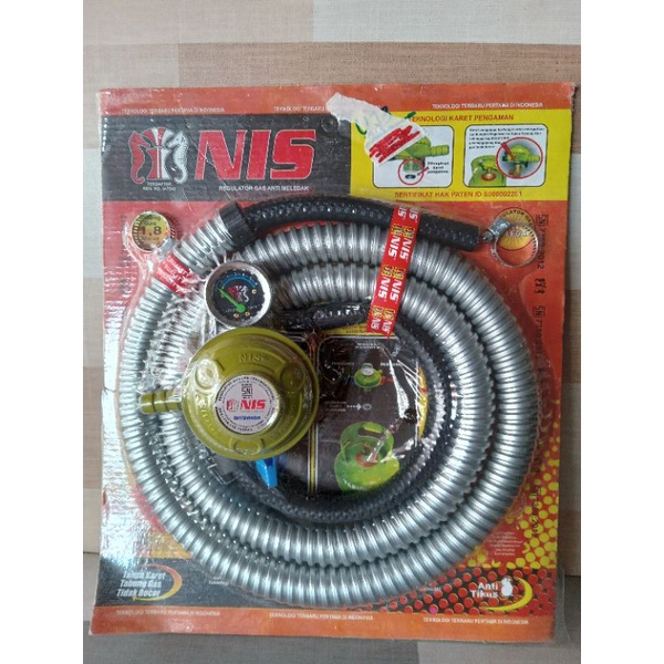 Regulator gas NIS plus selang kompor set
