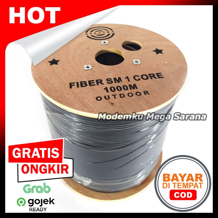 1000 Meter 1KM Spectra Kabel Fiber Optik Optic FO FTTH 1 Core 3 Seling