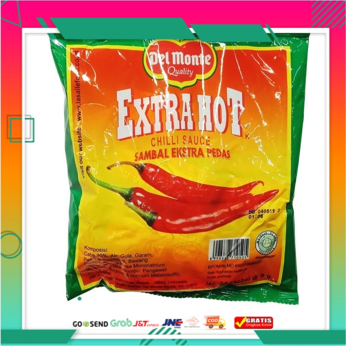 

Del Monte Saus Sambal Extra Hot Sachet