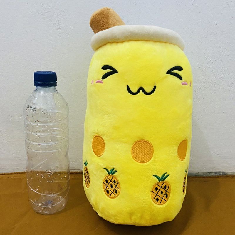 0Boneka Boba Cangkir Milk Tea Bahan Yelvo Tinggi 35cm Berlabel SNI