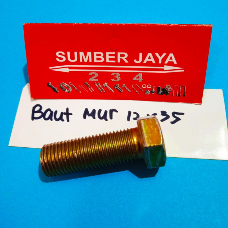 BAUT MUR 12 X 35 KUNING BMK PER 10 PCS