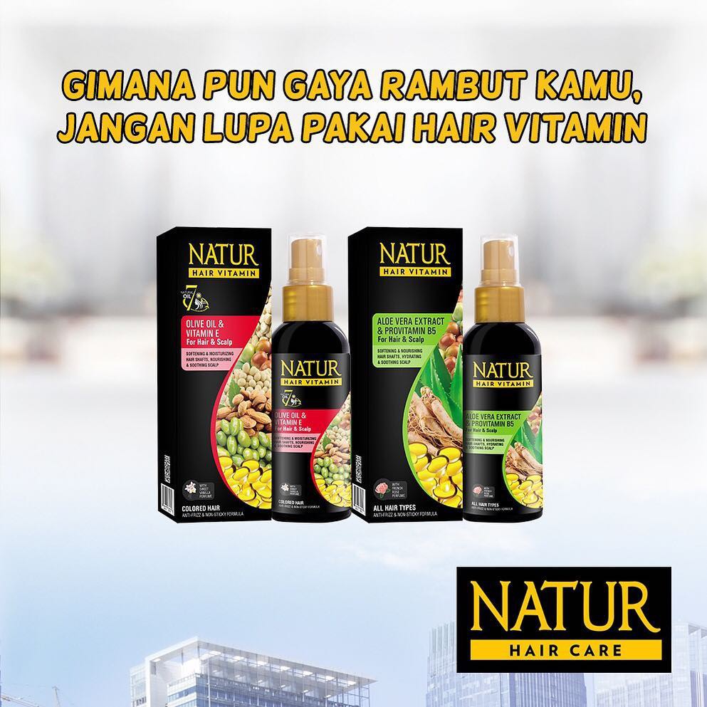 ★ BB ★ NATUR Hair Vitamin / Olive Oil / Aloe Vera / Ginseng / Vitamin Rambut