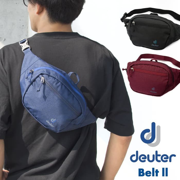 DEUTER BELT 2 II ORIGINAL TAS SELEMPANG PINGGANG TRAVEL BELT SLINGBAG Murah