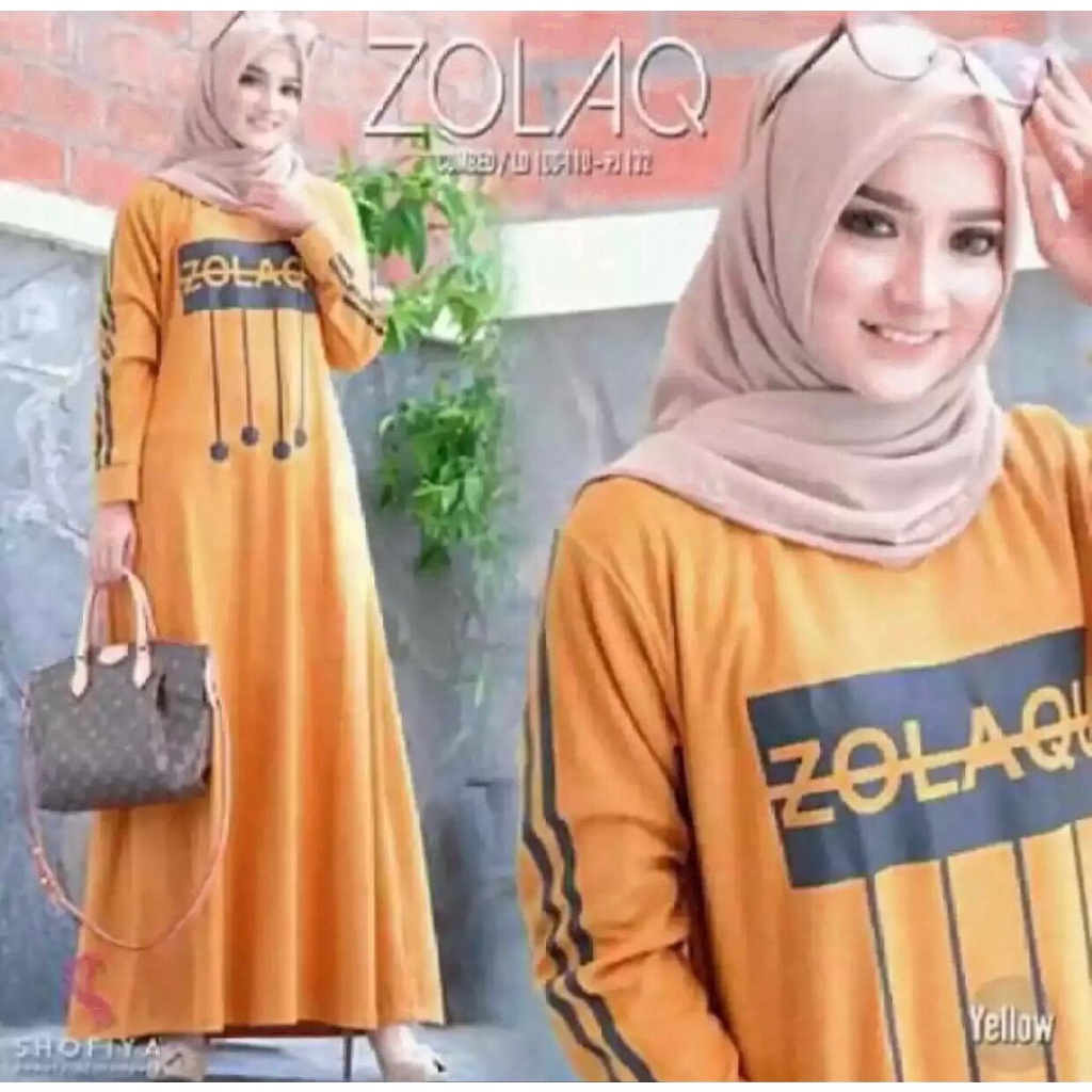 Baju Gamis Wanita ZOLAqU Zolaqu Balon X4W1 Murah Terlaris Remaja Terkini Termurah New product Modern