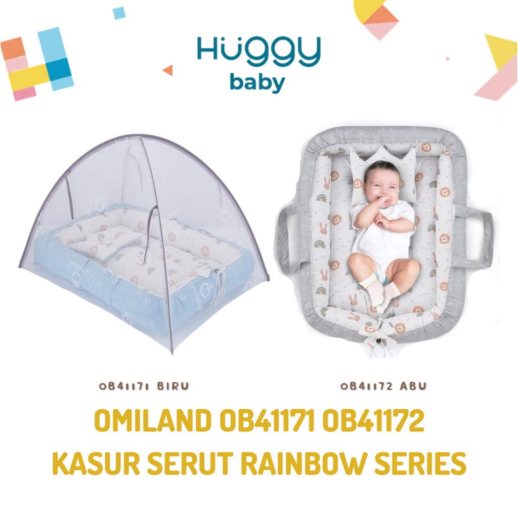 Omiland OB41171 OB41172 Kasur Bayi Serut Rainbow Series