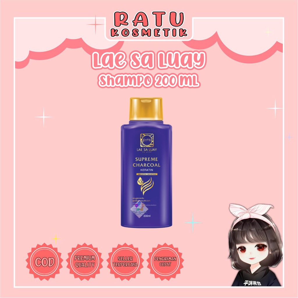 ❤ RATU ❤ Lae Sa Luay Hair Spa Smooth Keratin 250 ml | Serum 50ml | Shampo 200ml | Masker Rambut | Creambath | Treatment Rambut  (✔️BPOM)