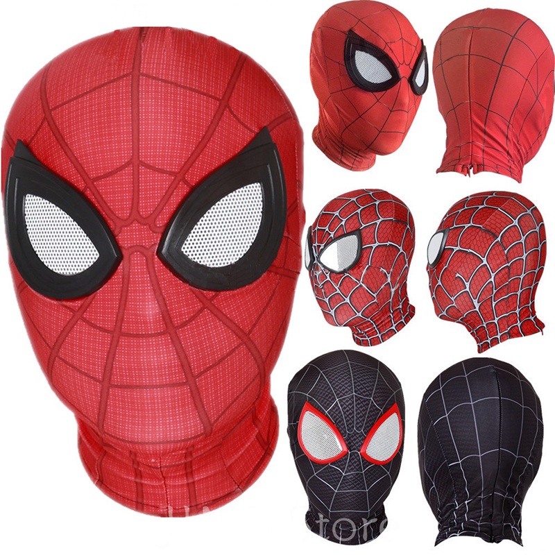 Spiderman Cosplay Mask untuk Anak -anak Dewasa Spiderman Superhero Halloween Costume